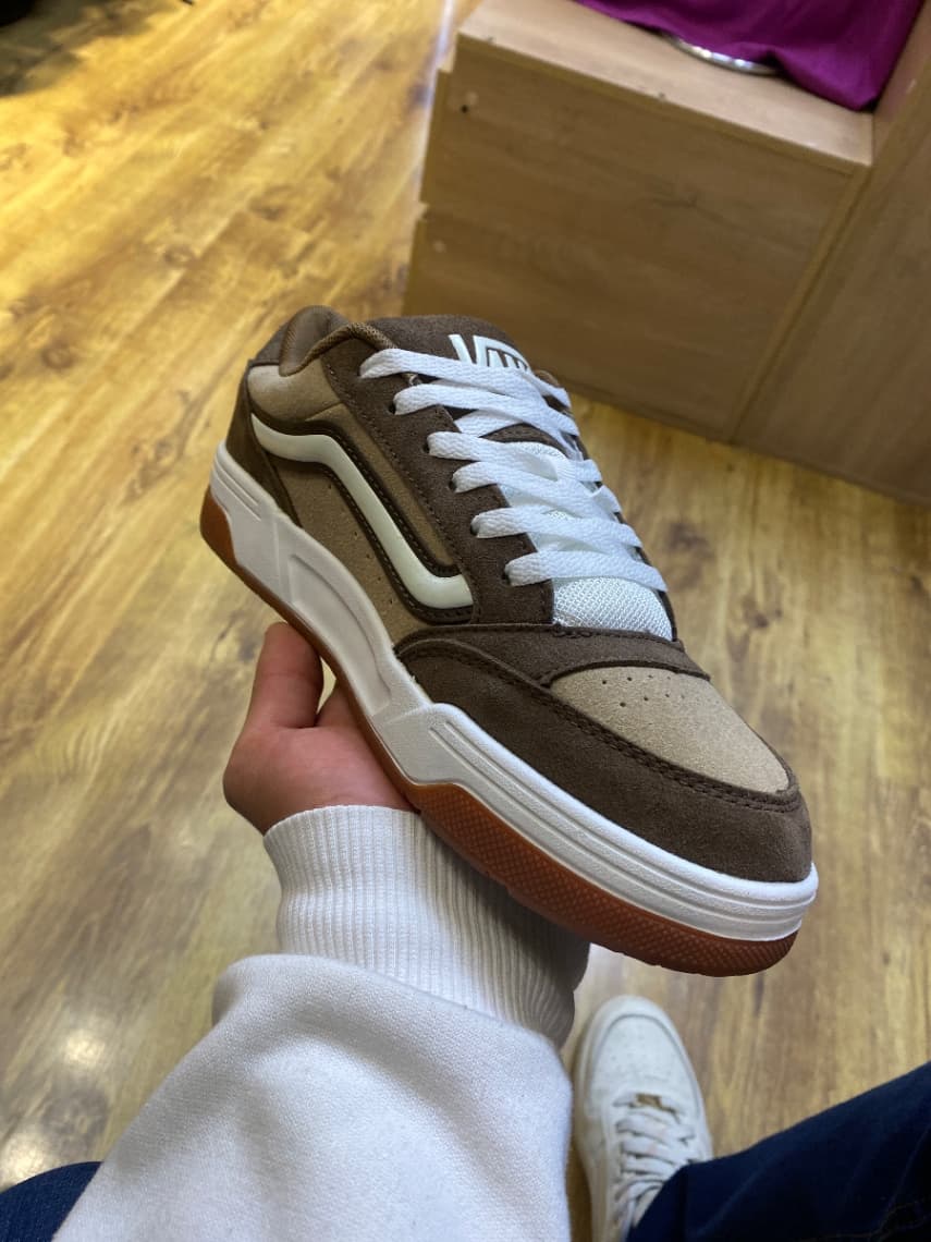 Tenis Vans Bicolor Tonal Café 3