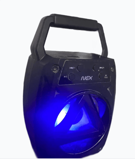 Parlante Portátil NEX con Luces Azules