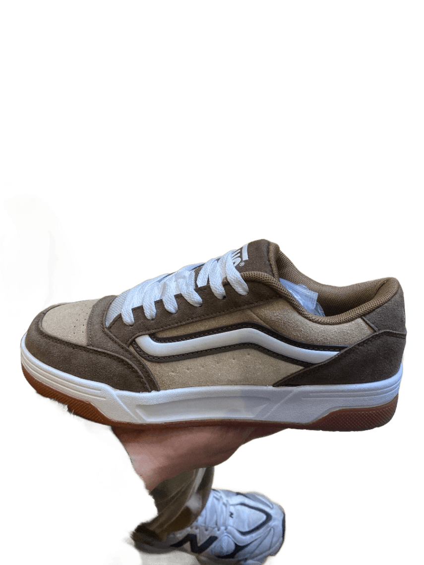 Tenis Vans Bicolor Tonal Café